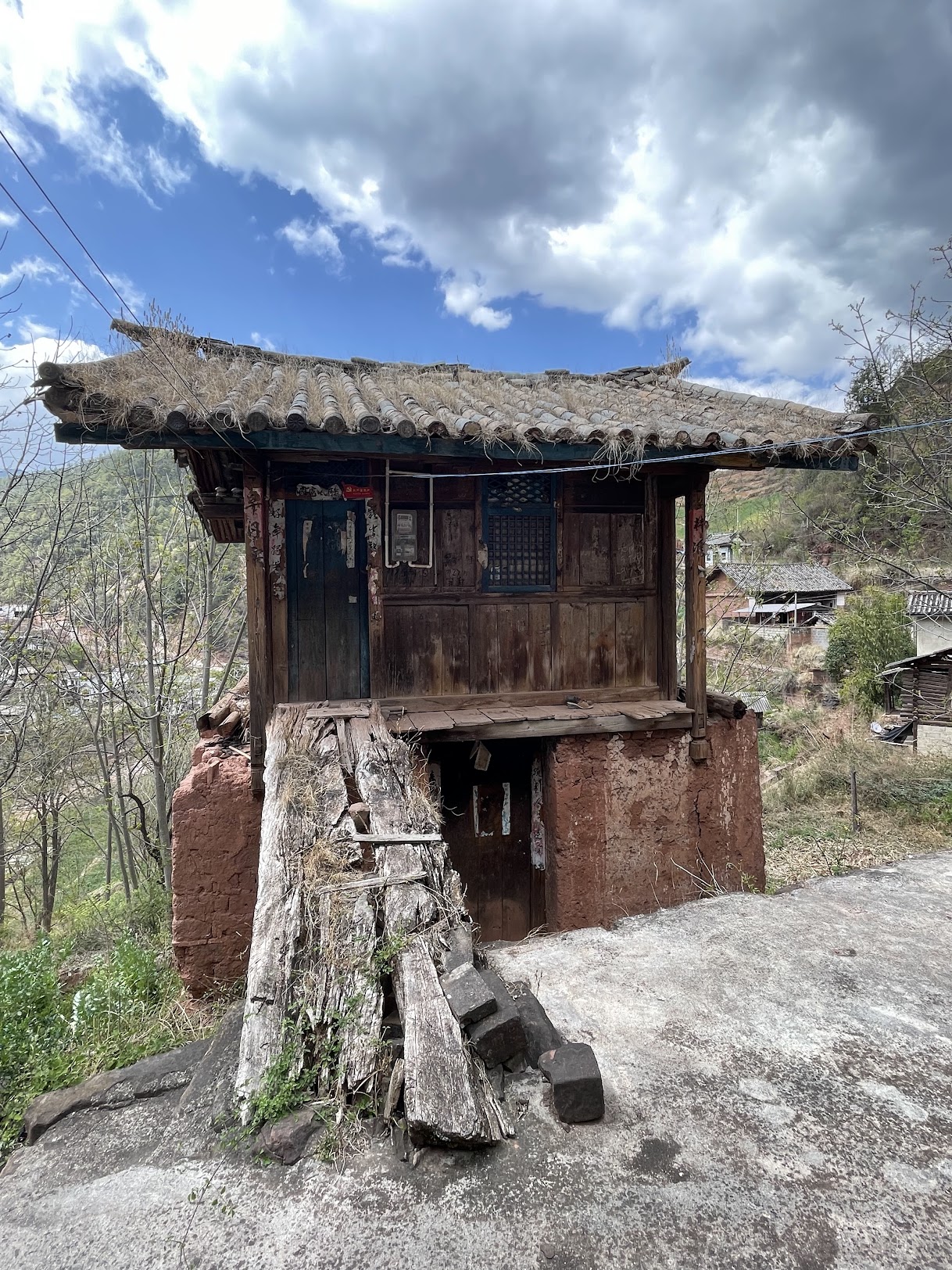 An Ancient Watchtower on stone stilts, watching over the valley